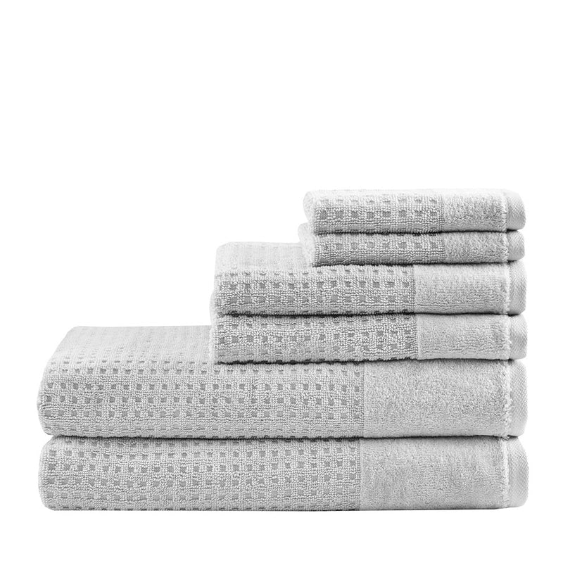 Spa Waffle 6 - Piece Bath Towel Set [Certified] - The Coral Palm LLC