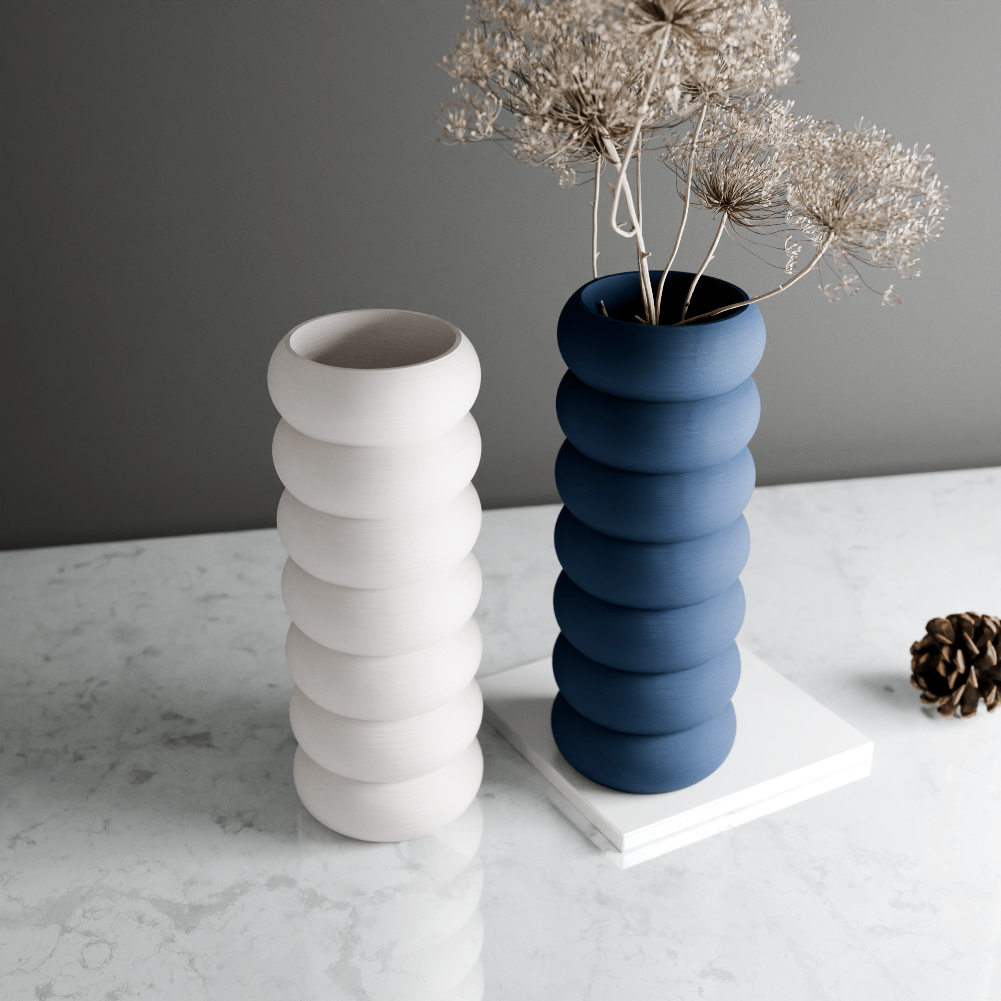 Stacked Vase - The Coral Palm LLC
