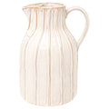 Stripe Stoneware Stoneware Pitcher 4.5 Cups - The Coral Palm LLC