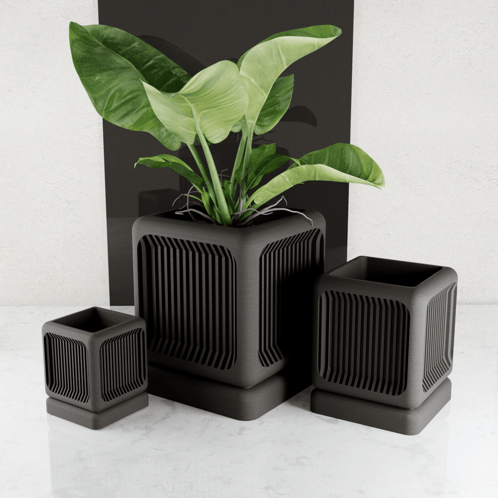 The Ventra Architectural Slat Planter - The Coral Palm LLC