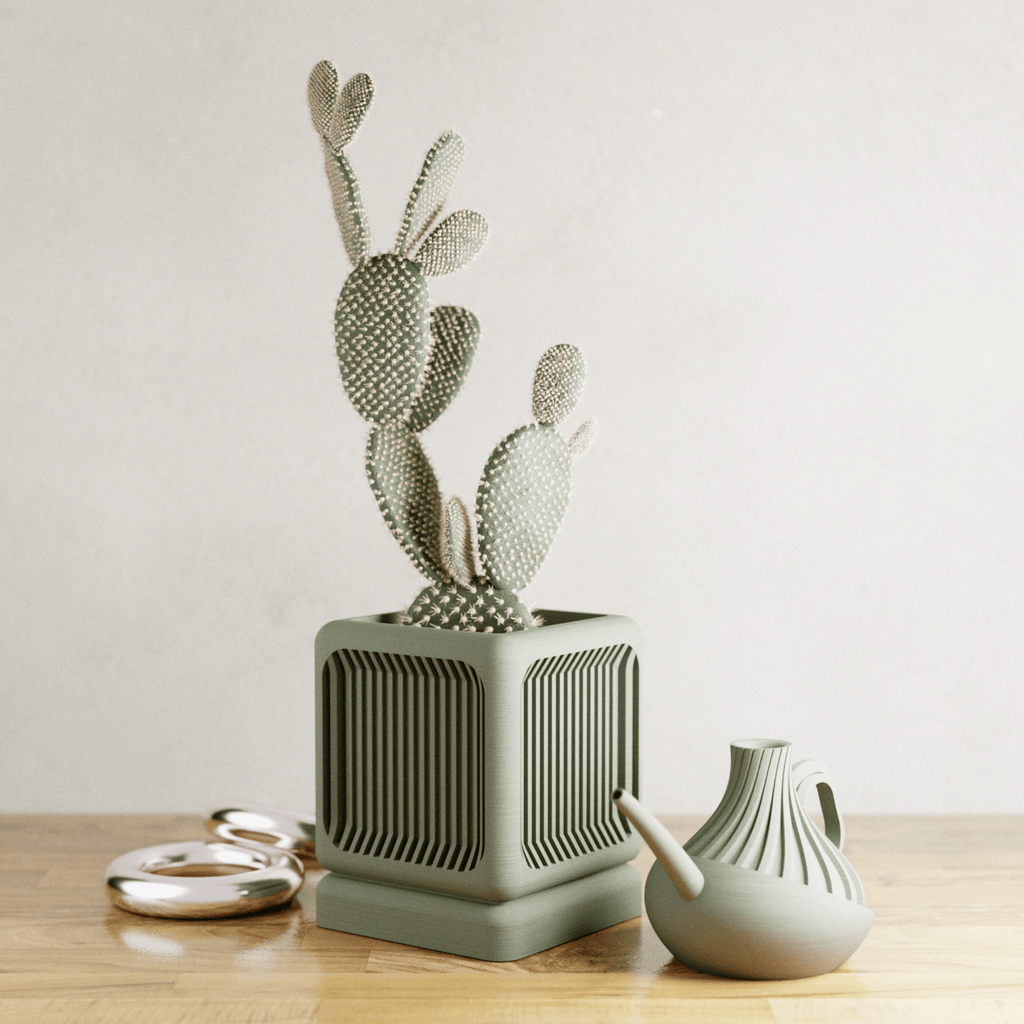 The Ventra Architectural Slat Planter - The Coral Palm LLC