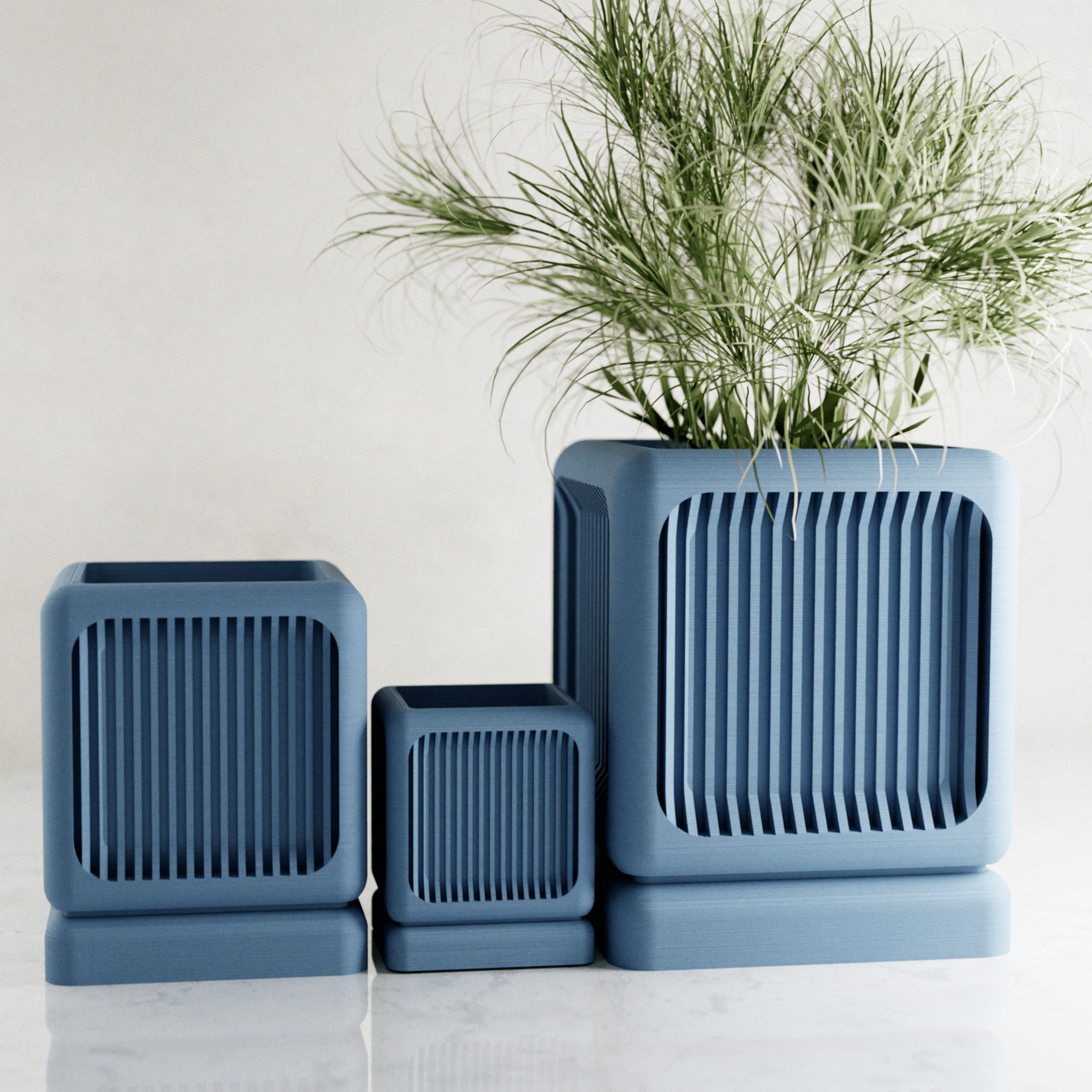 The Ventra Architectural Slat Planter - The Coral Palm LLC