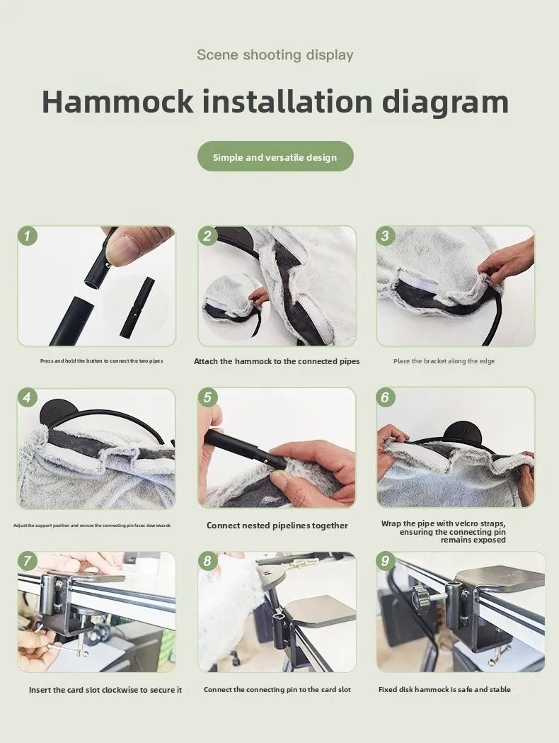 The Coastal Cat Desk Hammock - The Coral Palm LLC