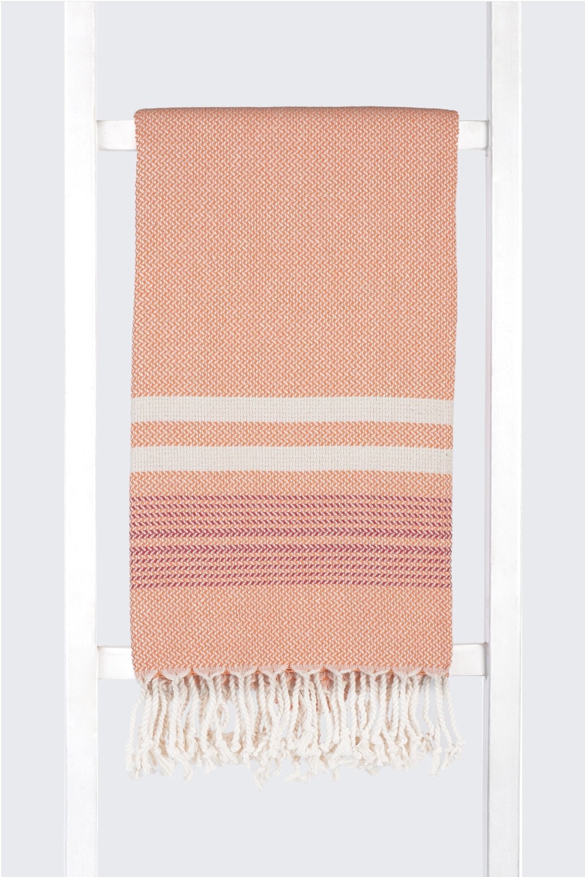 Tricolor Pestemal Turkish Hamam Towel - The Coral Palm LLC