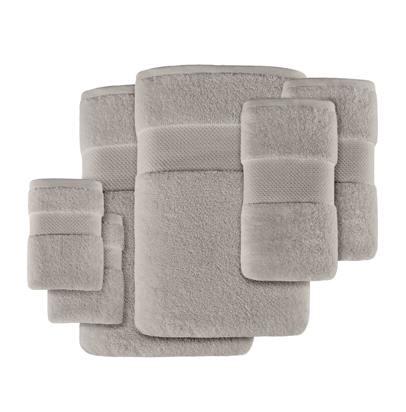 Turkish Cotton 6 - Piece Bathroom Towel Set - The Coral Palm LLC