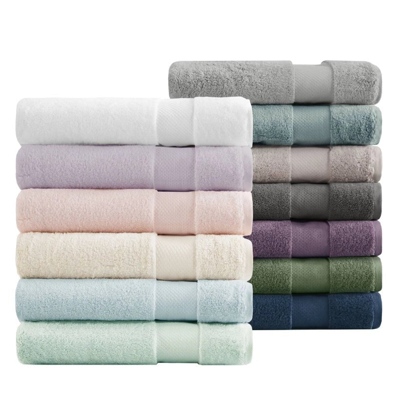 Turkish Cotton 6 - Piece Bathroom Towel Set - The Coral Palm LLC