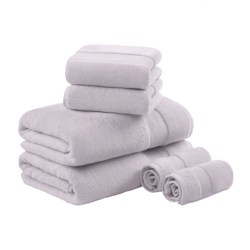 Turkish Cotton 6 - Piece Bathroom Towel Set - The Coral Palm LLC