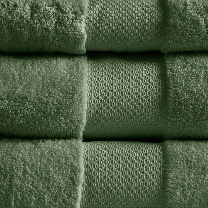 Turkish Cotton 6 - Piece Bathroom Towel Set - The Coral Palm LLC