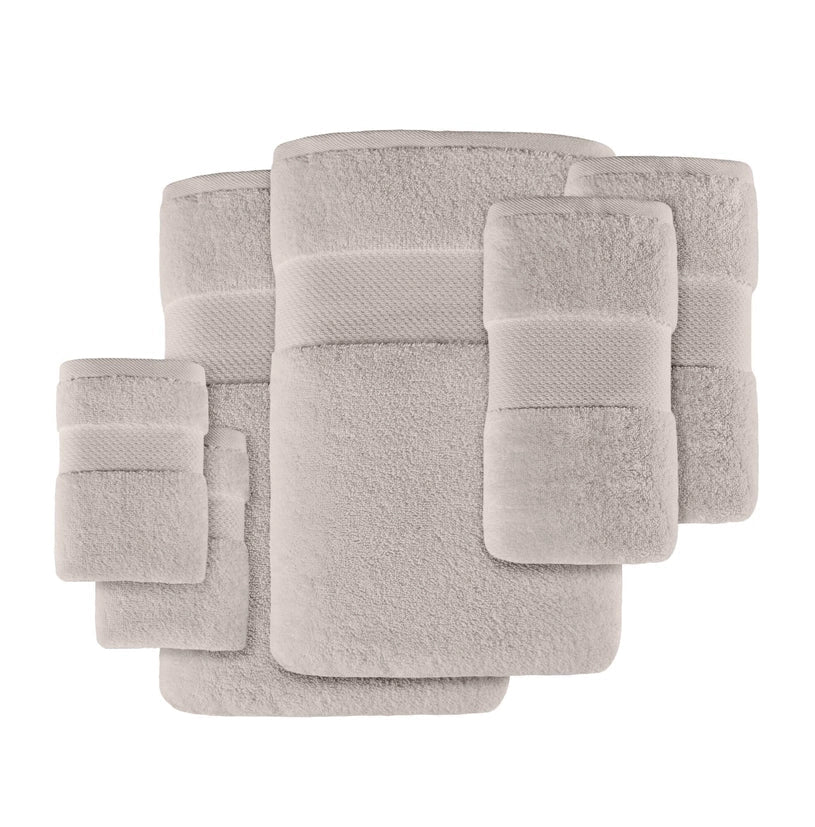 Turkish Cotton 6 - Piece Bathroom Towel Set - The Coral Palm LLC