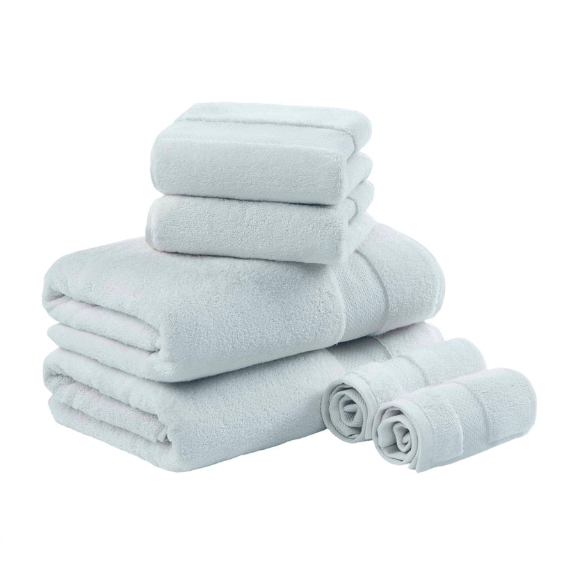 Turkish Cotton 6 - Piece Bathroom Towel Set - The Coral Palm LLC