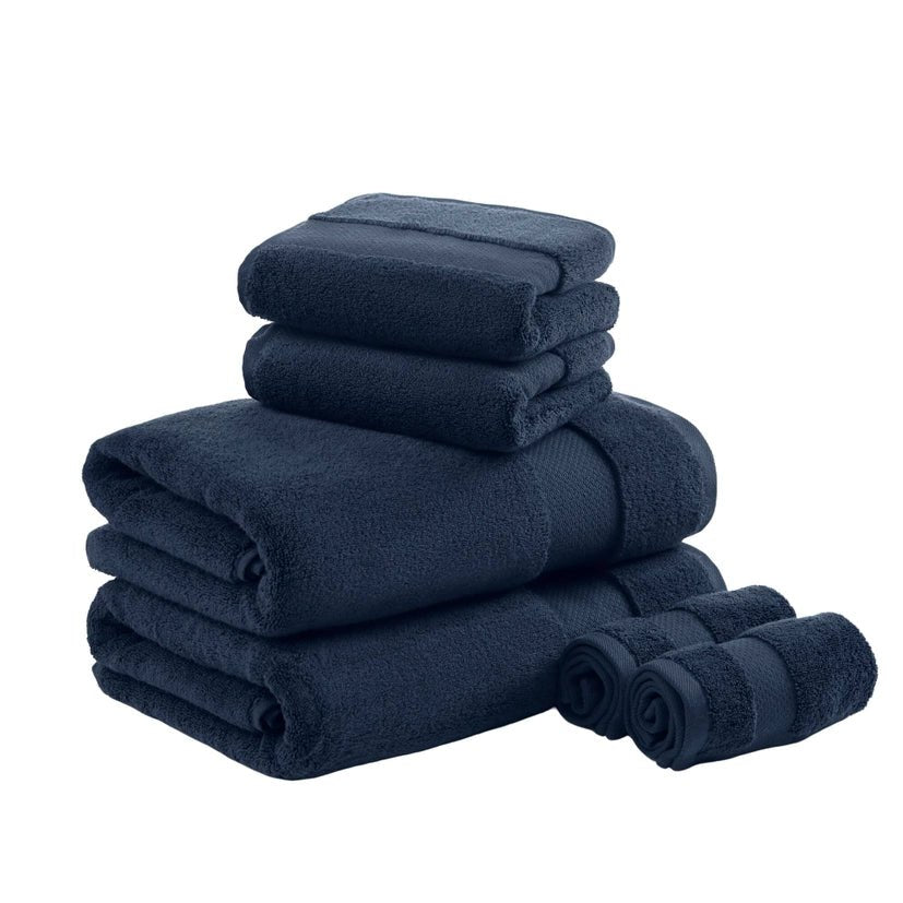 Turkish Cotton 6 - Piece Bathroom Towel Set - The Coral Palm LLC