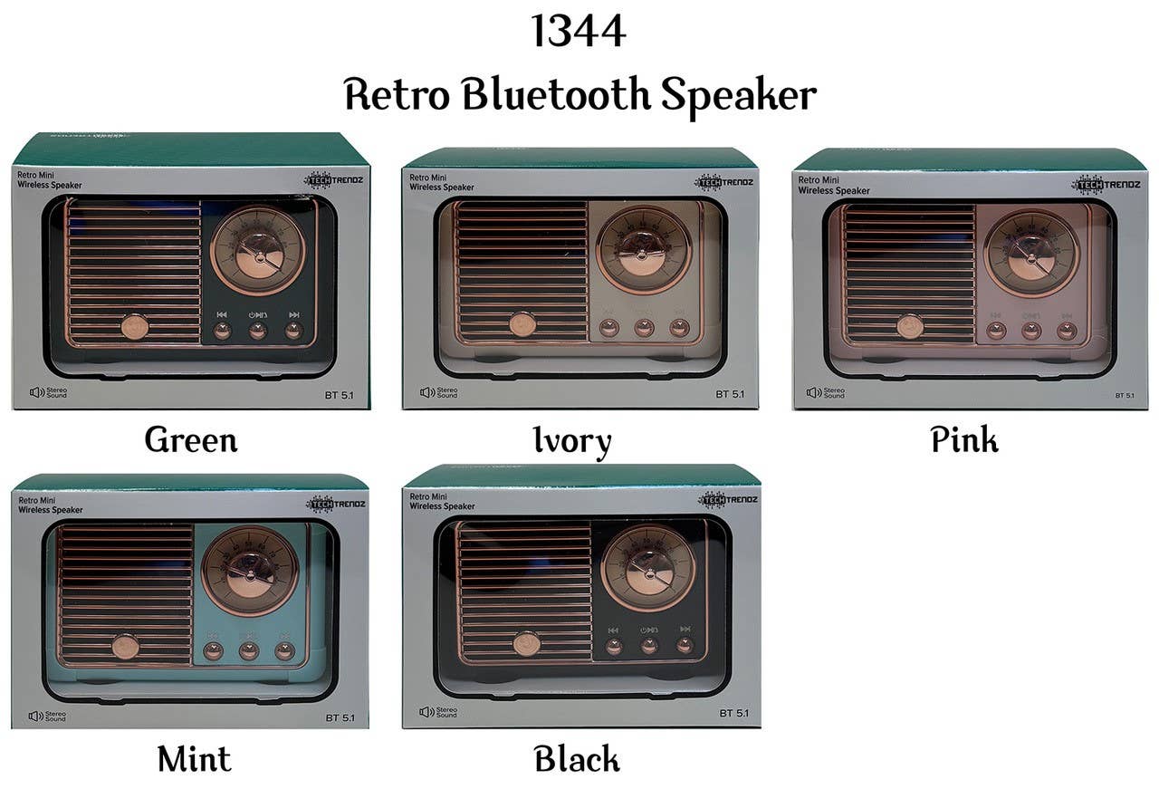 Vintage Bluetooth Speaker - The Coral Palm LLC