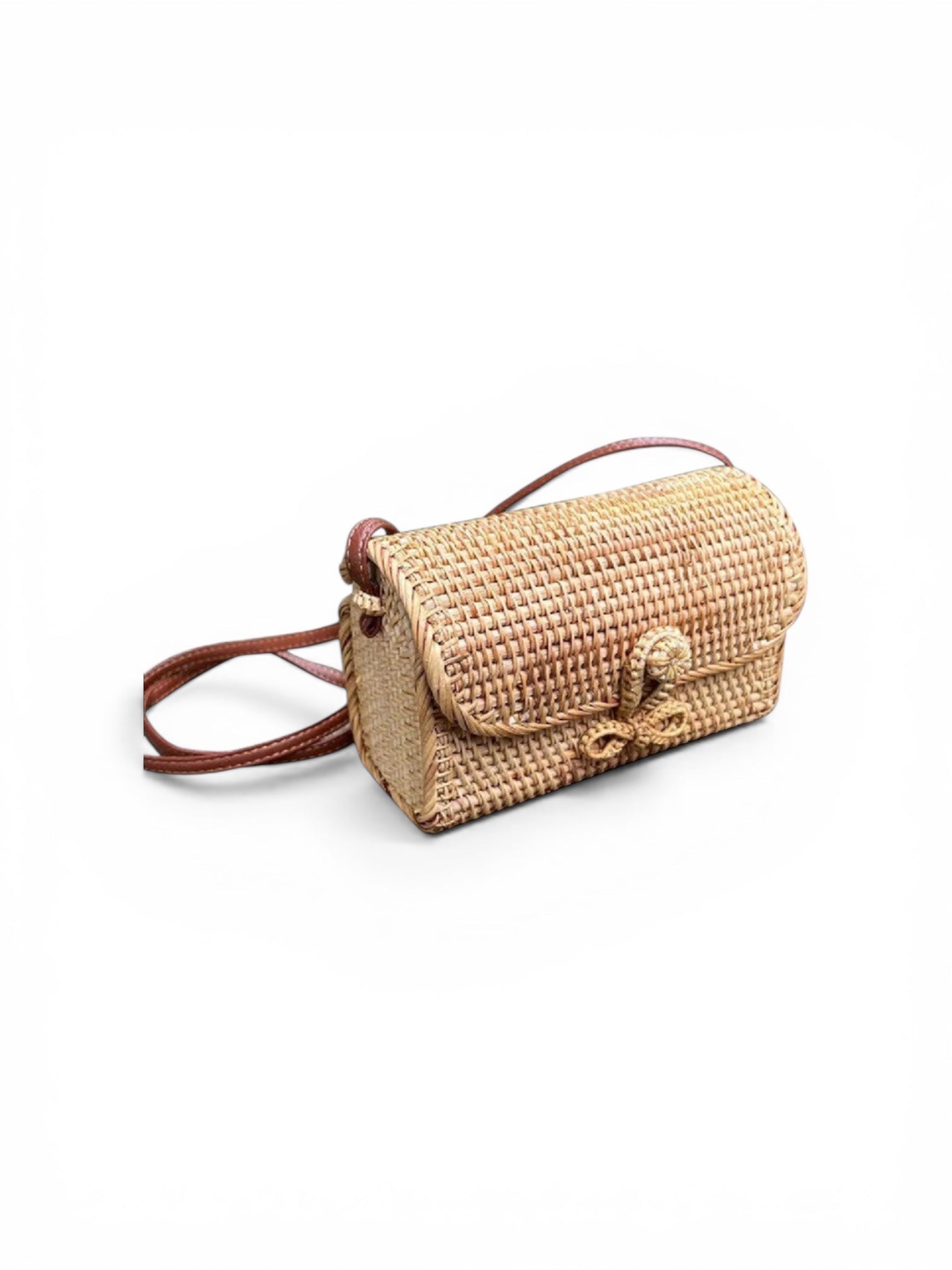 Vintage Rattan Coastal Handbag Collection - The Coral Palm LLC