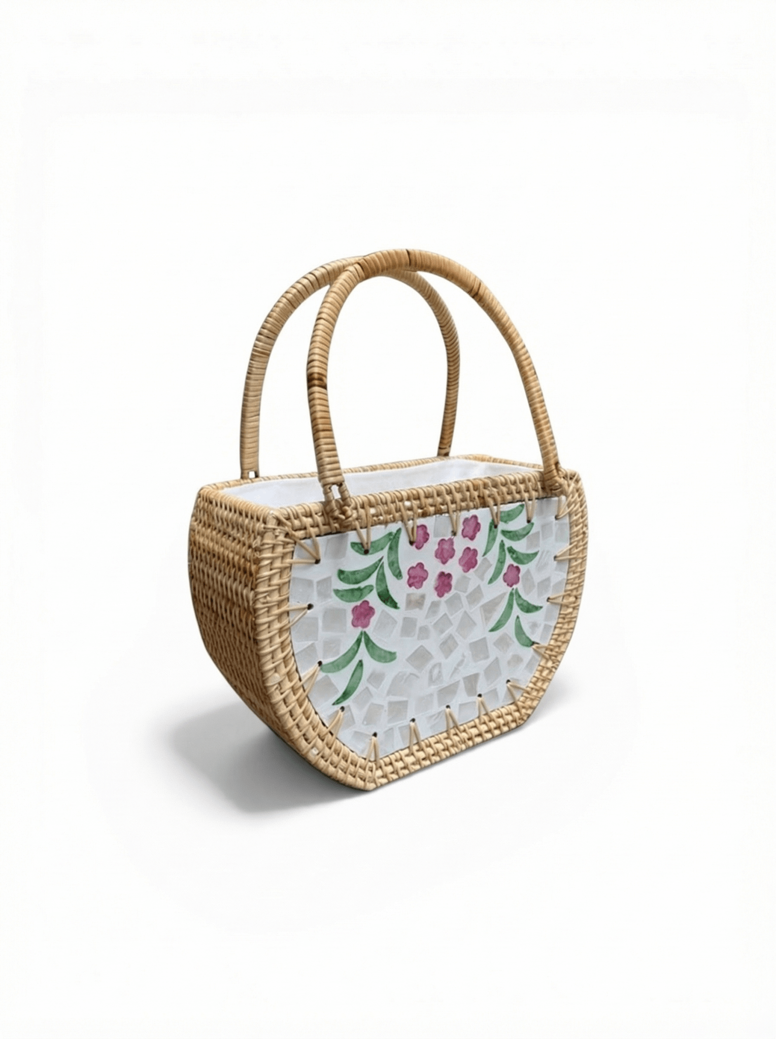 Vintage Rattan Coastal Handbag Collection - The Coral Palm LLC