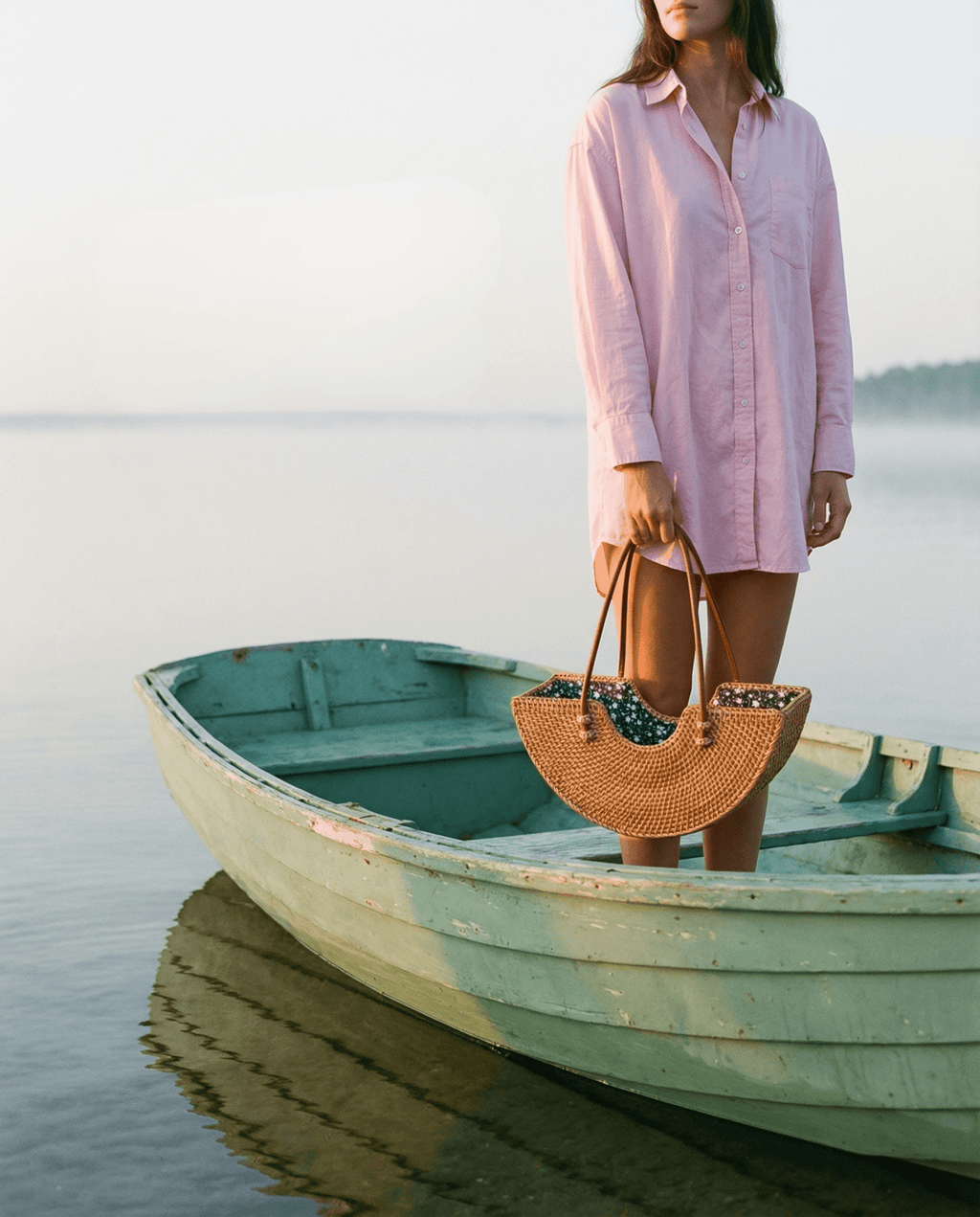 Vintage Rattan Coastal Handbag Collection - The Coral Palm LLC