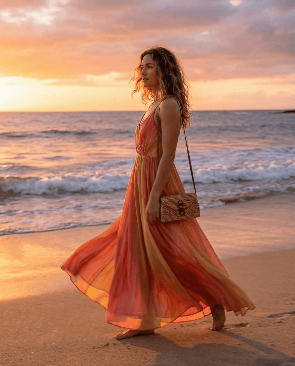 Vintage Rattan Coastal Handbag Collection - The Coral Palm LLC