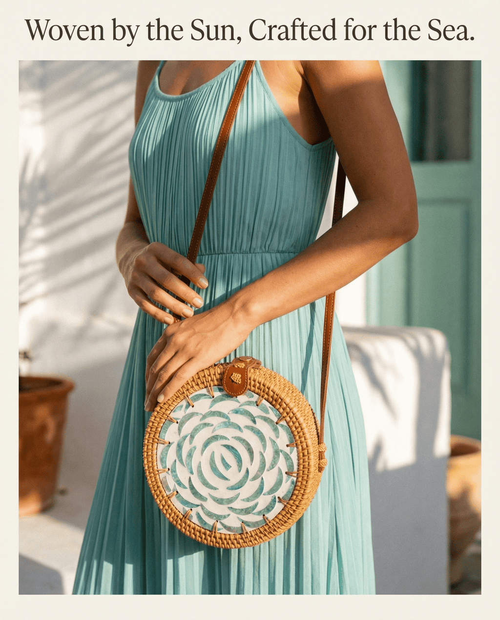 Vintage Rattan Coastal Handbag Collection - The Coral Palm LLC