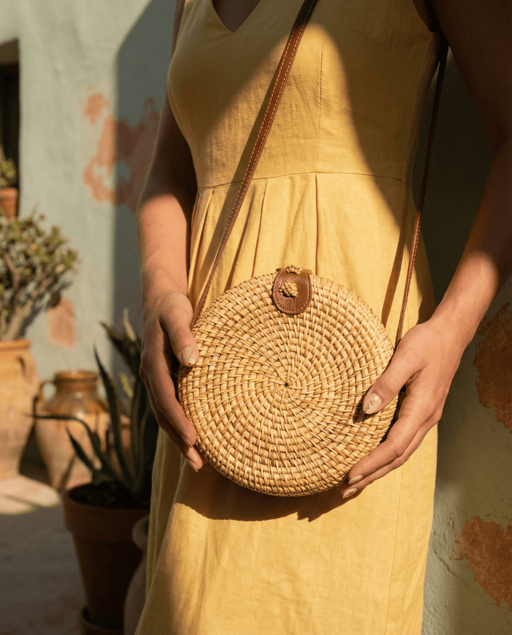 Vintage Rattan Coastal Handbag Collection - The Coral Palm LLC