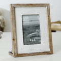 VIP Wood 10 in. White 5x7 Photo Frame with Stand - The Coral Palm LLC