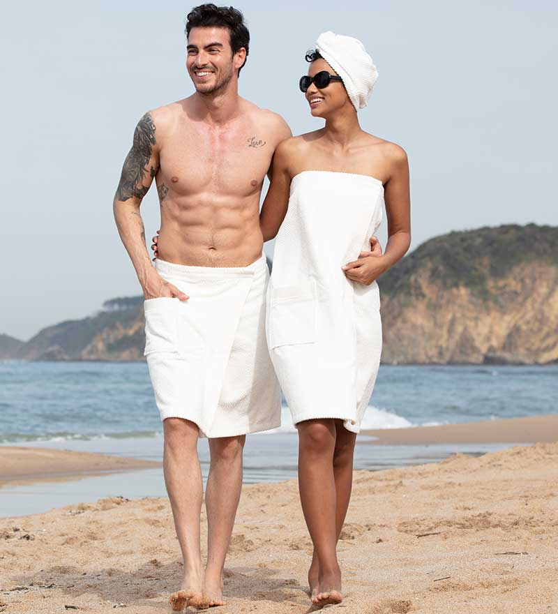Women’s Turkish Cotton Towel Wrap - The Coral Palm LLC