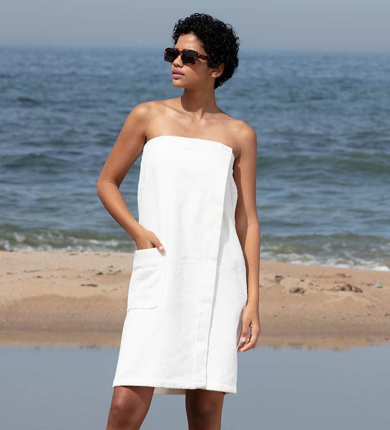 Women’s Turkish Cotton Towel Wrap - The Coral Palm LLC
