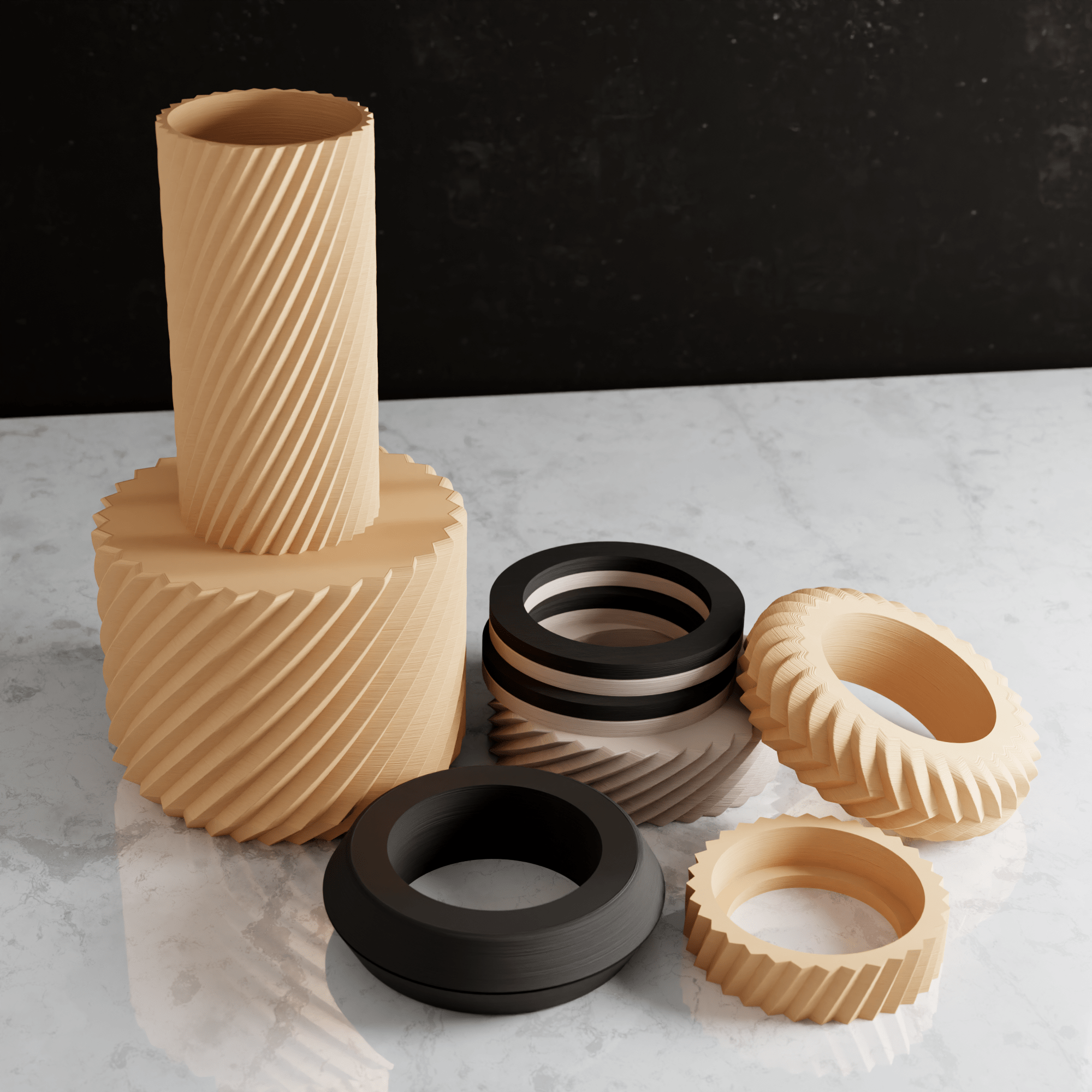 The Wonder Sculptural Statement Vase - The Coral Palm LLC