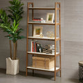 Wood White - Top Bookcase Display Shelf, Pecan - The Coral Palm LLC