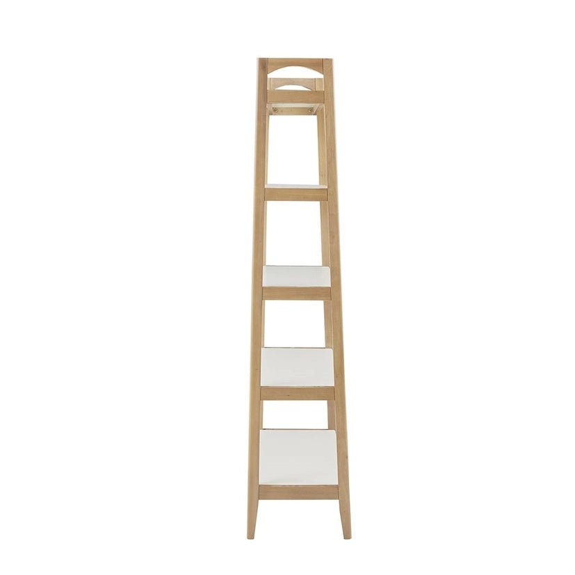 Wood White - Top Bookcase Display Shelf, Pecan - The Coral Palm LLC