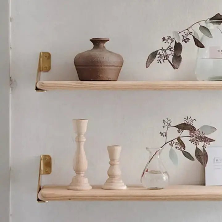 Classic Light Wood Candlestick Holders - The Coral Palm LLC
