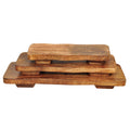Wooden Pedestal S/3 - The Coral Palm LLC